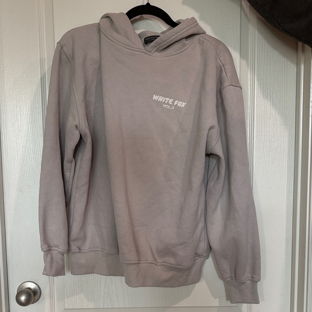 White Fox Boutique Gray Hoodie